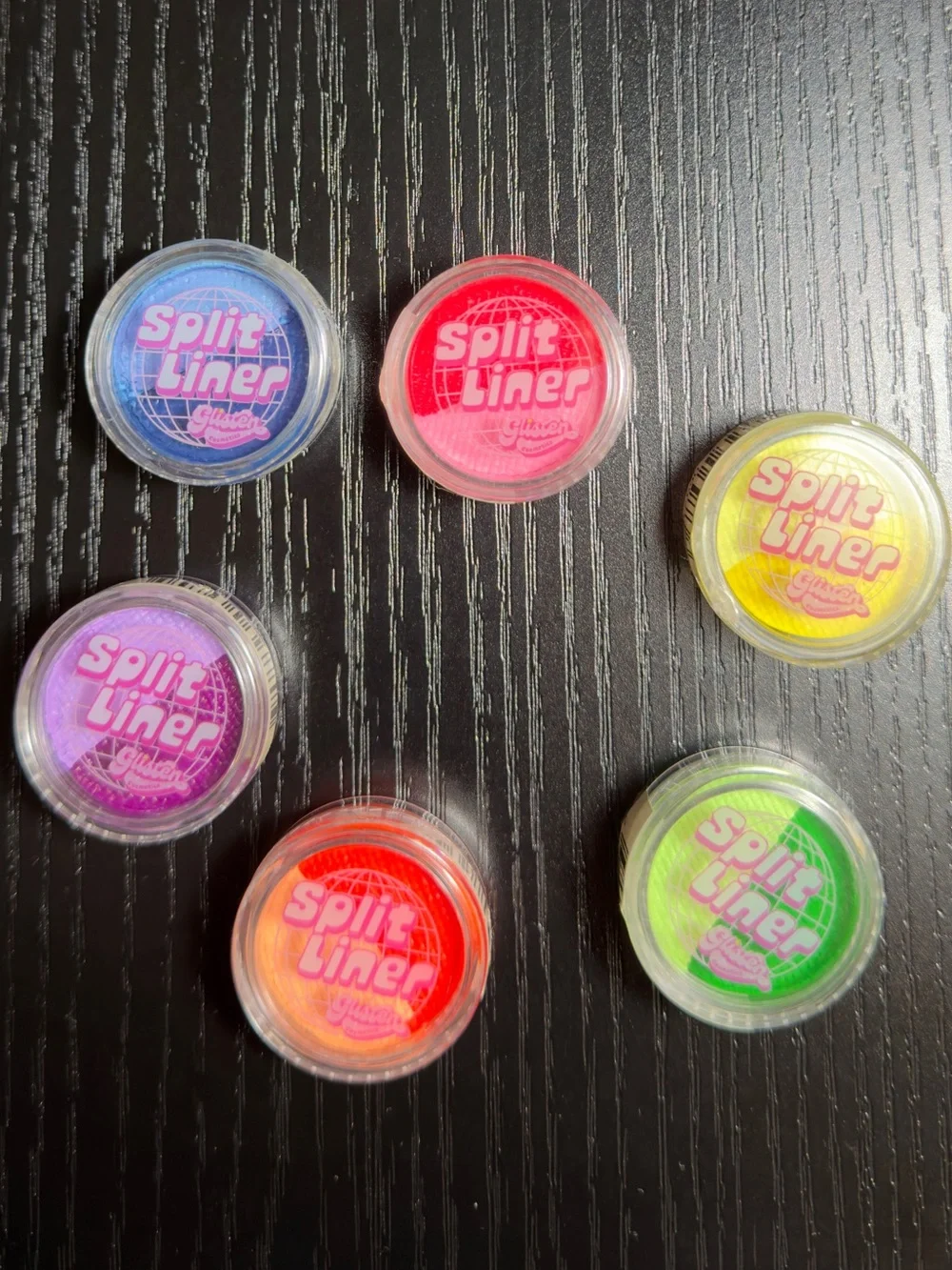 6 pack of Split Liner - Eyeliner - Glisten Cosmetics